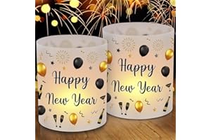 O-KINEE 12 lampionów, dekoracja stołu, sylwestra, dekoracja na Nowy Rok, dekoracja sylwestrowa, dekoracja stołu na imprezę sylwestrową, dekoracja na Nowy Rok, nadaje się do podgrzewaczy lub świec