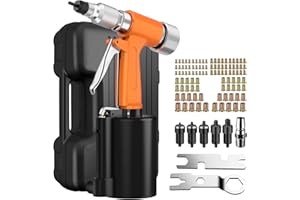 Pneumatyczny pistolet do nakrętek Proster Heavy Duty Pneumatyczny zestaw do regulacji nakrętek ze stali nierdzewnej 100 szt. M4 M5 M6 M8 M10