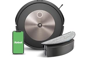 iRobot Roomba Combo j5, Robot Aspirapolvere Lavapavimenti, Mappatura Intelligente, Wi-Fi, Rilevamento Ostacoli, 2 Spazzole in Gomma Multi-Superficie, Programmabile con App e Assistente Vocale, Bronzo