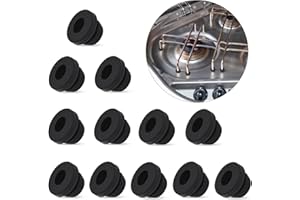 UTXN 12 Pezzi Gommino per Fornello Gommino in Gomma Piedini in Gomma per Fornello Gommini in Gomma Siliconica per Fornelli Camper Compatibile con Aste da 5 mm Dometic, Smev e Thetford