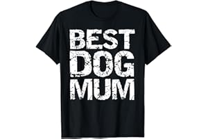 DOG OWNER APPAREL DOG LOVER GIFTS DESIGN STUDIO Matching Dog Owner Gifts for Couples Women Gift Best Dog Mum Maglietta