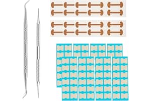Yaclonq strumenti per unghie incarnite, adesivi per unghie dei piedi incarnite, piedi curve, patch per correzione per la rimozione delle unghie dei piedi incarnite,lime incarnite e sollevatore
