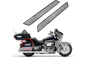 YHMTIVTU Kit de réflecteurs de verrouillage de sacoche de selle pour Harley Touring 2014-2020 Blanc