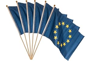 MC-TREND Tendencia MC® bandera europea Europa Unión Europea El papel europeo marca Europa 30 x 45 cm 6 piezas