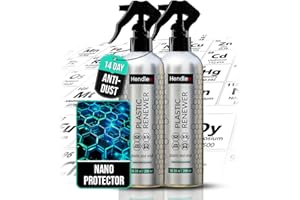 Hendlex Anti-Dust Nanotecnología Limpia Salpicaderos Coche, Limpieza Coche Interior, Recuperador Renovador Plasticos Coche, Hidratador de Plasticos Coche, Vinilo y Goma