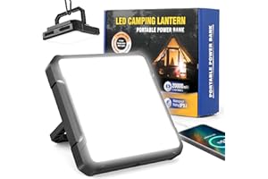 Kangtaixin LED Lampe Camping Rechargeable 2000LM, Power Bank 20000mAh Batterie, 4 Modes D'éclairage, LED Lanterne Etanche IPX5 Pour Tentes de Camping et Randonnée, Urgence, Pêche, Panne D'électricité