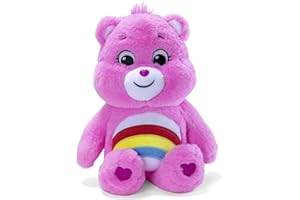 Simba Peluche Osos Amorosos Mimosa 35 cm en Caja - Oso Rosa con Arcoíris en la Barriga Que Fomenta la Esperanza y el Optimismo - Desde 0 Meses (6305878000)