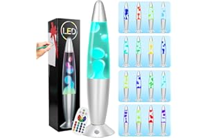 FBSPORT Lavalamp Lampada, 17 Cambiamento colore Lampada Rilassante, Lampade da comodino ad effetto rilassante ideale per camera da letto, soggiorno