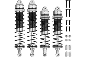 ARRAROWN 4PCS RC Shock 1:10 Aluminum Front & Rear Shocks Set Compatible with Arrma 1/10 Typhon 3S/2S, Granite 4x4, Bigrock, Senton, Replacement for AR330550, AR330551