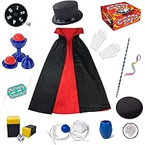 Coffret De Magie 60+ Tours – Jeu Enfant 6-10 Ans – Kit De Poker, Baguette Et Accessoires – Apprentissage Facile – Cadeau Anniversaire Fille Et Garçon
