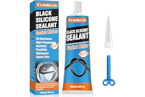 BONDTECH 100 ml Dichtmasse Motor Black, Motordichtmasse Hitzebeständig, Ölbeständig Ölwannendichtung, für die Reparatur von Zylinderköpfe, Getriebe, Dichtung Ölwanne, Wasserpumpen (GUMFJ-B02)