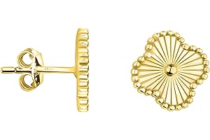 SOFIA MILANI - Kolczyki Damskie Srebro 925 - Pozłacane - Kolczyk na Sztyft z Karbowany Kwiat - E2109