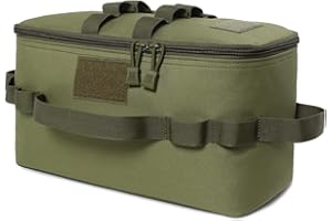 berjalan Outdoor-Camping-Aufbewahrungstasche, Gasherd, Kanister, Topf, Tragetasche, Picknicktasche, Kochgeschirr, Utensilien, Organizer, GrüN