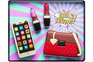 Confiserie Weibler Coffret cadeau chocolat Girl Power - Comprend un téléphone chocolat, un sac à main et un rouge à lèvres 135g
