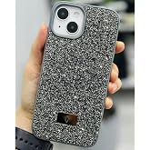 Coverzone iPhone 13 Pro Max ile Uyumlu Elmas Desen Taşlı Kılıf &ndash; 2 mm Kamera &Ccedil;ıkıntı Koruma, Işıltılı L&uuml;ks Şık Darbe Emici Ka