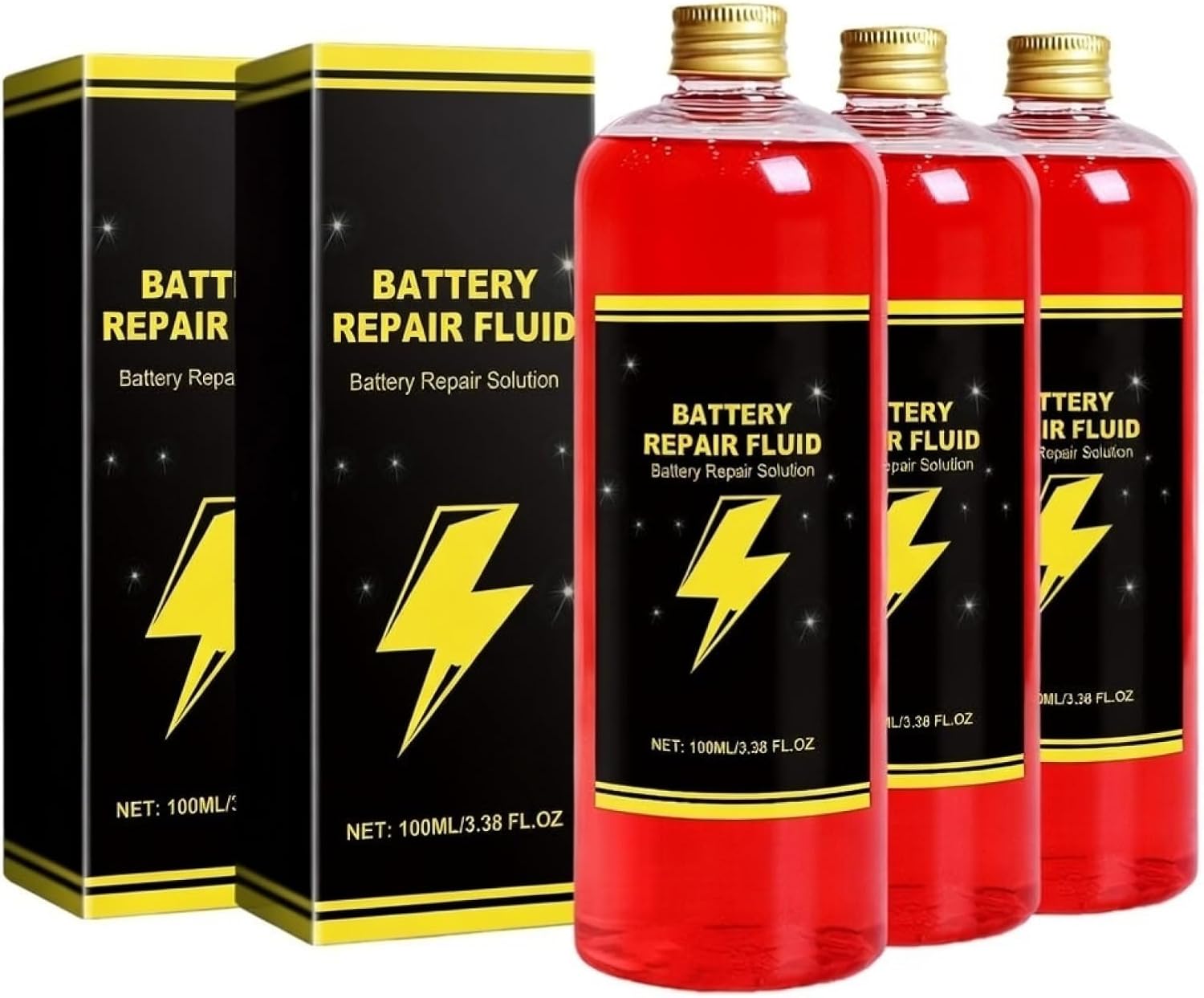 Solución Ácida De Batería - Líquido Reparador De Batería De 100 Ml | Electrolito De Bateríaa Agua Desionizada Destilada Liquide De Réparation De Batterie Pour Batterie