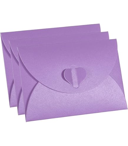 50 Buste Mini 115x82mm Viola - Per Inviti, Biglietti Regalo E Feste - Foto 4