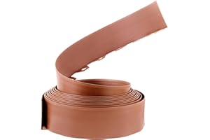 KB TOOLS Lawn Garden Edging Border 32ft | 10m with Heavy-Duty Ground Stakes 10CM High Flexible Flower Bed Edge and Reinforced Plastic Pegs, Professional Landscape Dividers, Weather Resistant (Terracota)