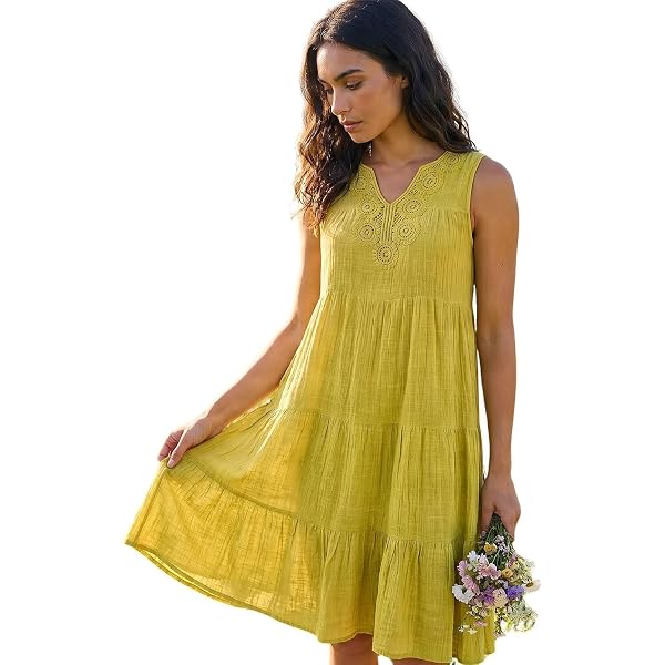 roman holiday yellow dress Checked in Ophelia Dress - SS '26 Collection