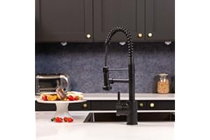 FLODE flöde böjig | Multiuse Style 3 in 1 Instant Boiling Hot Water Tap with Flexi Spray | 3 in 1 Boiling Water Tap Full Kit Including Filter and Boiling Tank (Matt Black)