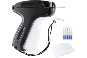 ilauke Pistola de Rtiquetado de Ropa,Máquina de Etiquetado Etiqueta de Precio con 2000 Hilos Estándar de Plástico y 5 Agujas de Repuesto,Aplicable a Etiquetas de Precios de Ropa,Etiquetas Textiles