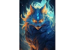 XIANGPICA 5D Diamond Painting Kits Completo,Volpe Crystal Punto Croce Rhinestone Diamond Embroidery Art and Craft Pictures Pittura Accessori, Bambini, Decorazioni da Parete