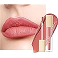 Oulac Matte Liquid Pink Nude Lipstick for Women, Coral Pink Long Lasting Lip Stain Waterproof No Transfer, Rose Oil High Pigment Color, Vegan, Coral Pink M11