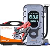 Enshall 10.000 mAh &Ccedil;antalı Ak&uuml; Takviyeli 1000A Tepe Akımlı Ara&ccedil; Lastik Şişirme Hava Kompres&ouml;r&uuml; Jump Starter