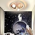HMAKGG LED Children's Ceiling Lamp with Remote Control, Dimmable Bedroom Ceiling Light, Modern Astronaut LED Ceiling Light for Kids Boys and Girls, Ø50cm, 68W