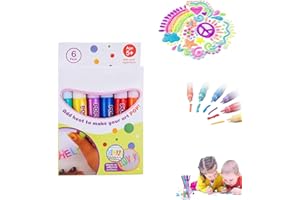HIDRUO Puffy Pens, DIY Bubble Popcorn Drawing Pens, Magic Puffy Pens,Bubble Pen,Print Bubble Pen Puffy 3D Art Safe Pen (1 box)