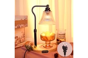 Inspireyes Lámparas de Velas, Ajustable en Altura, 2 Bombillas Incluidas, Calentador de Velas eléctrico con Temporizador, lámpara difusora de Aroma para Velas perfumadas