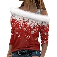 Felpa Natalizia Donna Senza Cappuccio - Maglione Morbido A Tema Festivo Per Feste E Inverno