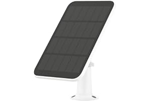 Noorio 2.6W/5V Portable Solar Panel for Security Camera Outdoor Wireless, Solar Battery Charger with 10ft Cable and Adjustable Bracket, IP65 Waterproof