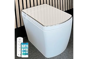 VOGO SMART TOILET Inodoro Inteligente de Estilo Japonés Tokio | Temperatura asiento ajustable | Chorrito de agua | Mando a distancia y app | Descarga automática.