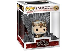 Funko POP! Deluxe: House of The Dragon - King Viserys Targaryen On Throne - Vinyl-Sammelfigur - Geschenkidee - Offizielle Handelswaren - Spielzeug Für Kinder Und Erwachsene - TV Fans