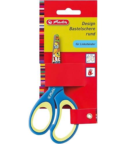 PLUS Japan Fitcut Curve Scissors - Left-Handed, 17.5cm Stainless Steel, Blue Handle - View #4