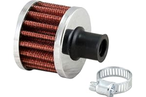 DL-RACING Universal 12mm Entlüftungsfilter Ø 50mm Motor Getriebe Catchtank Motorsport Rot