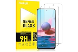 Pnakqil Szkło hartowane do Xiaomi Redmi Note 10 4G/10S 4G [2 sztuki], folia ochronna HD o twardości 9H, ultra przezroczysta, odporna na zarysowania, bez pęcherzyków, szybka do ekranu Xiaomi Redmi Note
