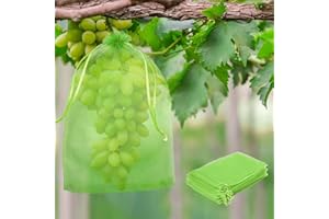 ‎ZAKVOP Trauben-Schutzbeutel, ZAKVOP 100Stück Obstschutzbeutel, 30*20cm Organzabeutel mit Zugband,Frucht-Schutzbeutel,Garten Netzbeutel Pflanzen Schutzbeutel zum Schutz vor Wespenfrass Vögel Kirschessigfliege