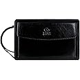 Time Resistance Leather Clutch Purse for Men - Handmade Men's Wrist Bag - Italian Leather Clutch Bag - Small Business Briefcase - Small Everyday Items Organizer - Men's Leather Handbag