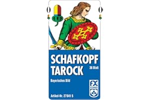 FX SCHMID Ravensburger 27041 - Schafkopf/Tarock, Bayrisches Bild, 36 Karten in Faltschachtel