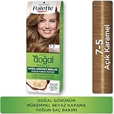 Permanent Natural Colors 7.5 Light Caramel Hair Dye on Palette