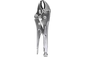 Taparia 1641-10 / 1641N-10 inch 250 mm Curved Jaw Locking Pliers mole Wrench Vise vice Grip, Silver