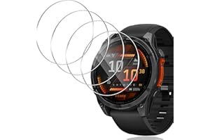 Yenwen Schutzfolie für Garmin Fēnix 8 (47mm) für Panzerglas, 4 Stück HD Gehärtetes Glas Folie, Anti-Scratch Displayschutzfolie, Ultradünne Blasenfreie Displayschutz für Fenix 8 47MM