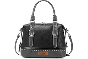Montana West Vintage Classic Crossbody Barrel Satchel Abnehmbar, Vintage, Western