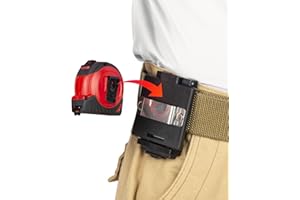 iGuerburn Nuevo clip para cinturón de broca/cinta métrica con clip compacto para cinturón de herramientas de 5 cm. Trabaja fácil y rápido