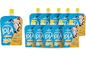Granarolo, Squeeze&Go al Gusto Vaniglia da 85 gr, Realizzato con l'83% di Latte, Ottima Merenda Ideale in Ogni momento della Giornata, 100% Made in Italy, Senza Conservanti, 10 pezzi