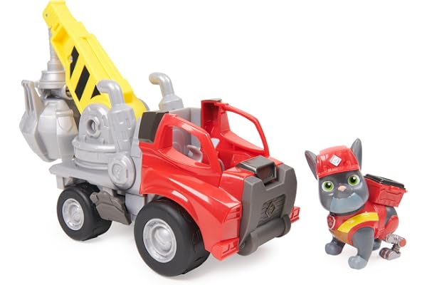 Ruben & Compagnie - Véhicule Figurine Charlie - Voiture Figurine Pat Patrouille À Collectionner - Dessin Animé Aventures Constructions - Pat Patrouille Jouet - Voiture Enfant - Jouet Enfant 3 Ans Et +