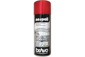 NESPOLI Aérosol peinture professionnelle métallisé rouge 400 ml
