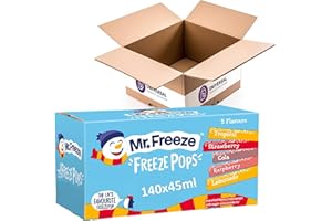 UNIVERSAL PRODUCT SOLUTIONS Mr Freeze Ice Pops 140x45ml - Tropical, Strawberry, Cola, Raspberry, Lemonade